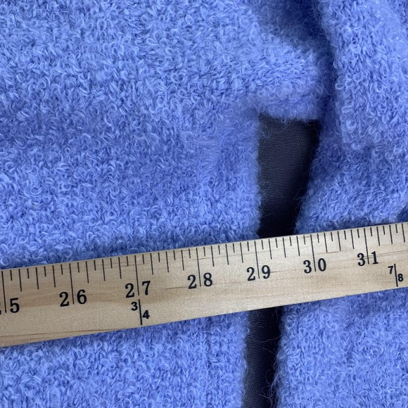 Aerie‎ Sweater Womens XL Blue V Neck Boucle Fuzzy Knit Pullover New Tags Cozy - Picture 12 of 14